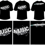 Music T-shirt Design Collaborated Version