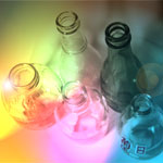 Colored Bottles w/ Flare