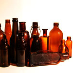 Glass Bottles: Brown