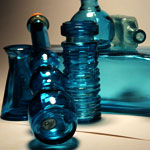 Aquamarine Bottles 