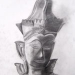 Buddha Statue Observation Drawing 