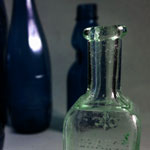 Glass Bottle - blue bottle