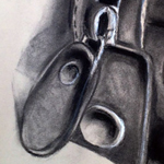 Magnification Charcoal Drawing