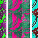 Tropical Blast of Colors Wallpaper 