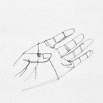 Continuous Contour Drawing Hand 