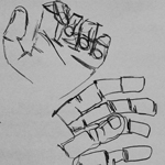 Sketch Continuous Contour Line- Hand