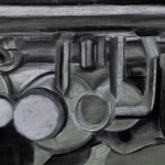 Saxophone Close Up Drawing