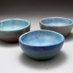 Blue Tri-bowls