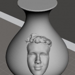 Face merged vase 