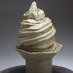 Organic and Geometric Ice Cream Sculpture