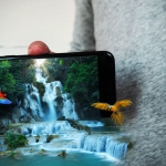 Mini Waterfall on an iPhone Screen