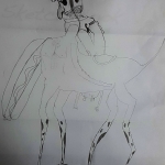 Exquisite corpse drawing