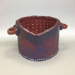 Blue and Red Spot Pot