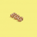 Isometric Typography (Egg)