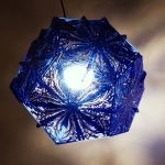Laser Cut Lamp - "Azul"