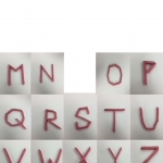 Eraser alphabet
