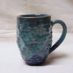3D Printed Mug - Turquoise Drip