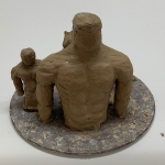 Bust of Muscular Man