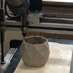 3D Printed Vase (Process Image)