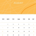 August Calendar 