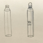 sketch water bottle