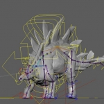 Stegosaurus Animation (Frame 125/300)