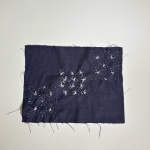 Sashiko Tool Bag - Completed Stitches Side 2 Back 