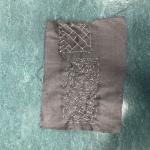Sashiko Tool Bag - Completed Stitches Side 1