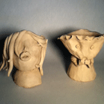 Expressive Pinch-pot Sculptures