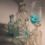 Glass Bottles - Aquamarine