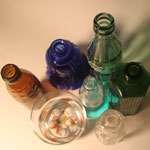 Glass Bottles - Colorful
