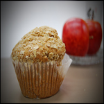 muffin and apple