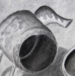 Teapot Observation Drawing - Charcoal
