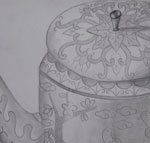 Teapot Observation Drawing - Pencil 