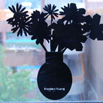 Flowers Silhoutte Vinyl Film 