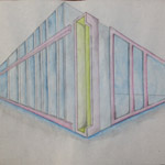 Two point perspective drawing