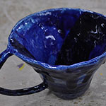 First Mug - Waving Shades of Blue (Second Angle)
