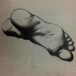 Bargue Drawing- foot