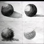 Sketching practice of spheres 