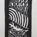 Black Ink on Linoleum Design