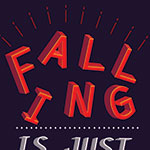 Falling Typography Poster V1