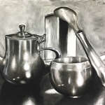 Charcoal Reflective Objects