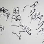 Continuous Contour Hand Drawing