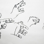 contour hand drawing 