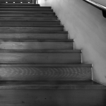 Straight Stairs Black and White