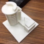 3D Printed building Top Down View