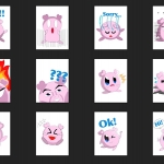 Stickers set - Kirby’s cousin
