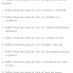 Yellow Point of View Ideas
