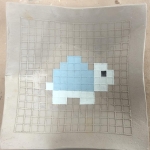 Pixel Piece 2 (1st piece is in the kiln)