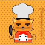 Cat from the game Overcooked